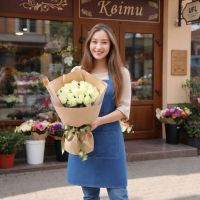 rose (25 pcs.), packaging, ribbon