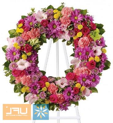 Bouquet Funeral arrangement of fresh flowers №10