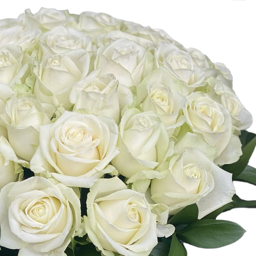 Bouquet White roses by the piece