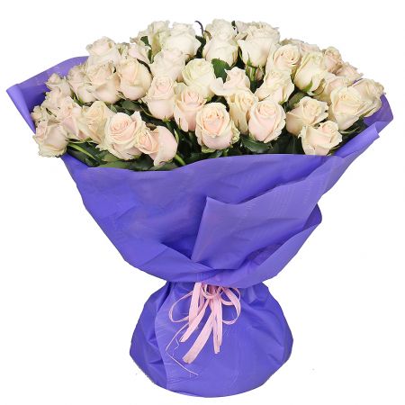 Bouquet 51 creamy roses