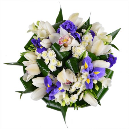 Bouquet White-and_blue