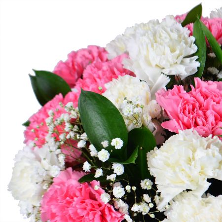 Bouquet with carnations with delivery