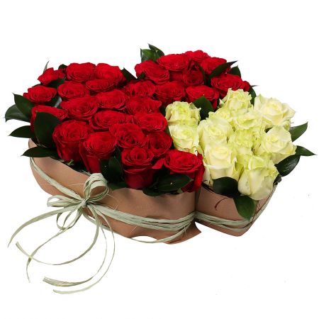 Bouquet Two Loving Hearts