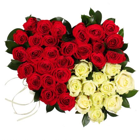 Bouquet Two Loving Hearts