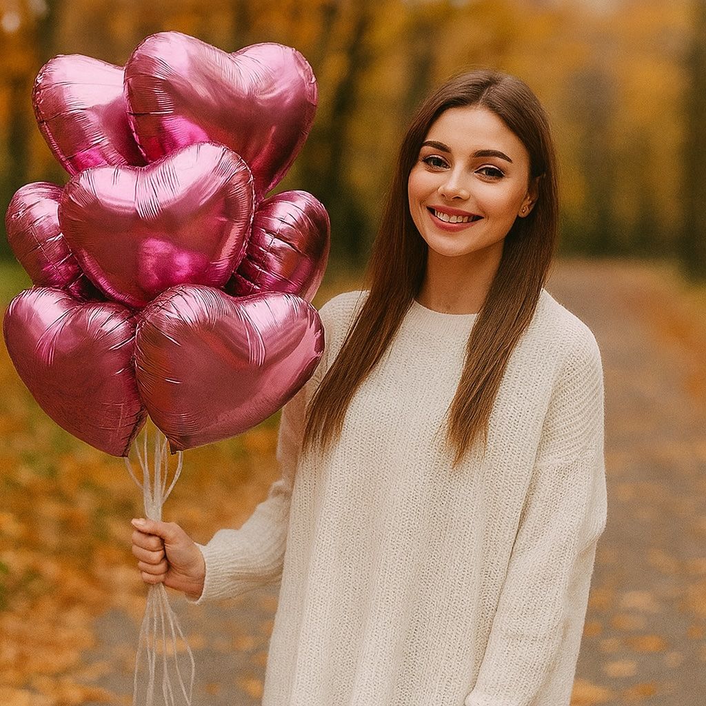 Product 7 foil hear balloons