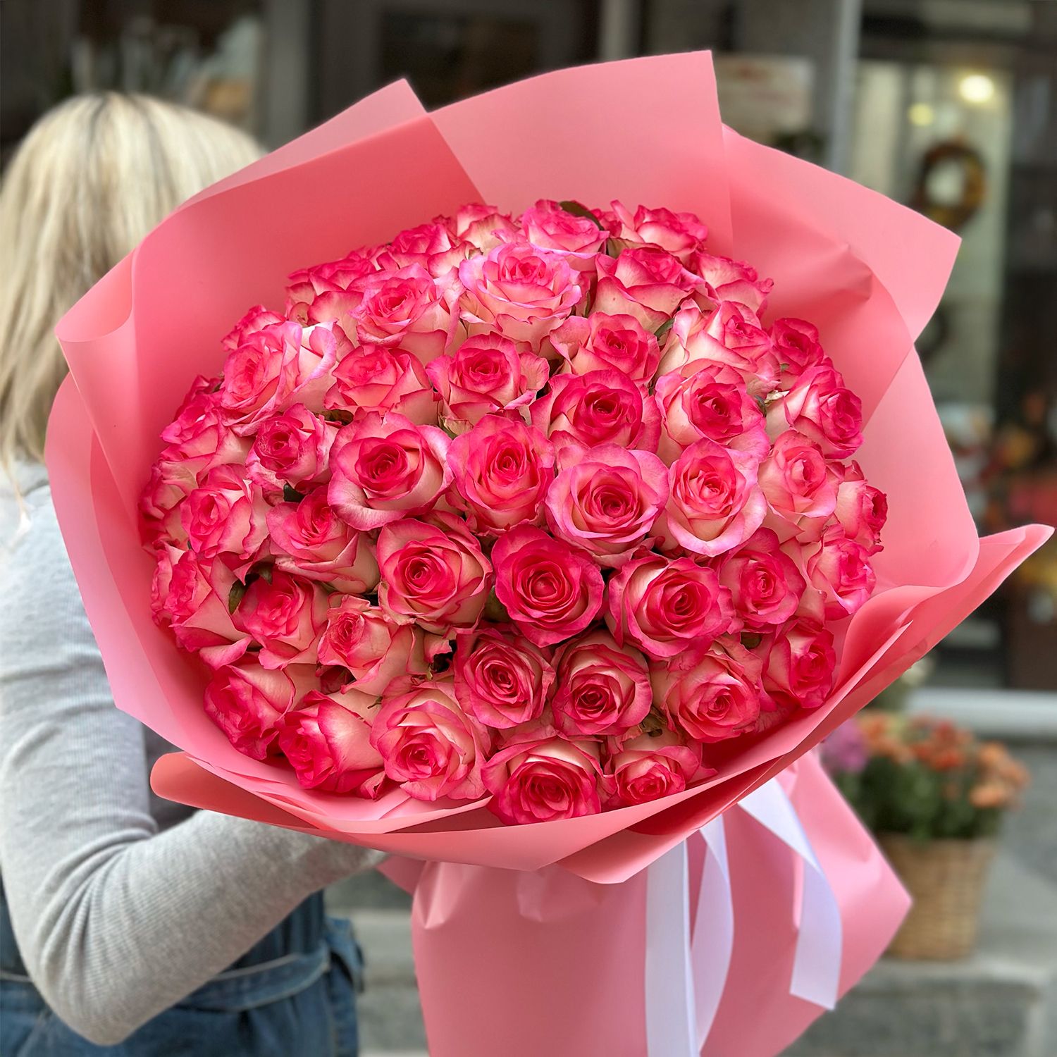 jumilia rose (51 pcs.), packaging, ribbon