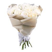 peony (15 pcs.), packaging, ribbon
