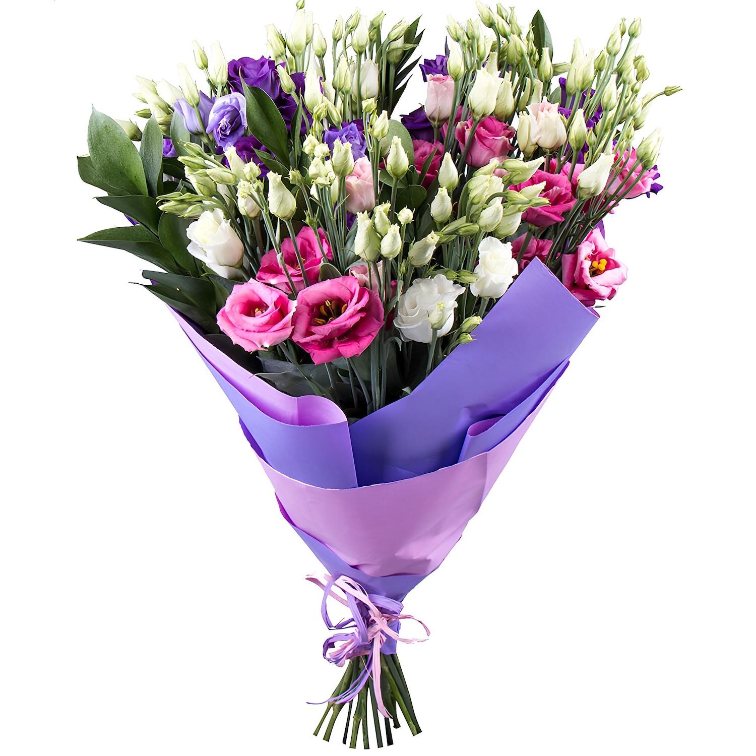 white eustoma, packaging, tape