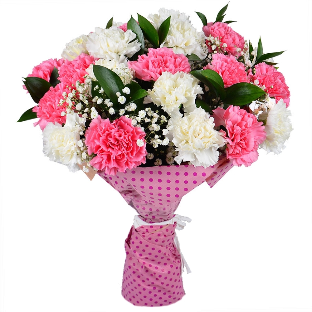 Bouquet with carnations with delivery