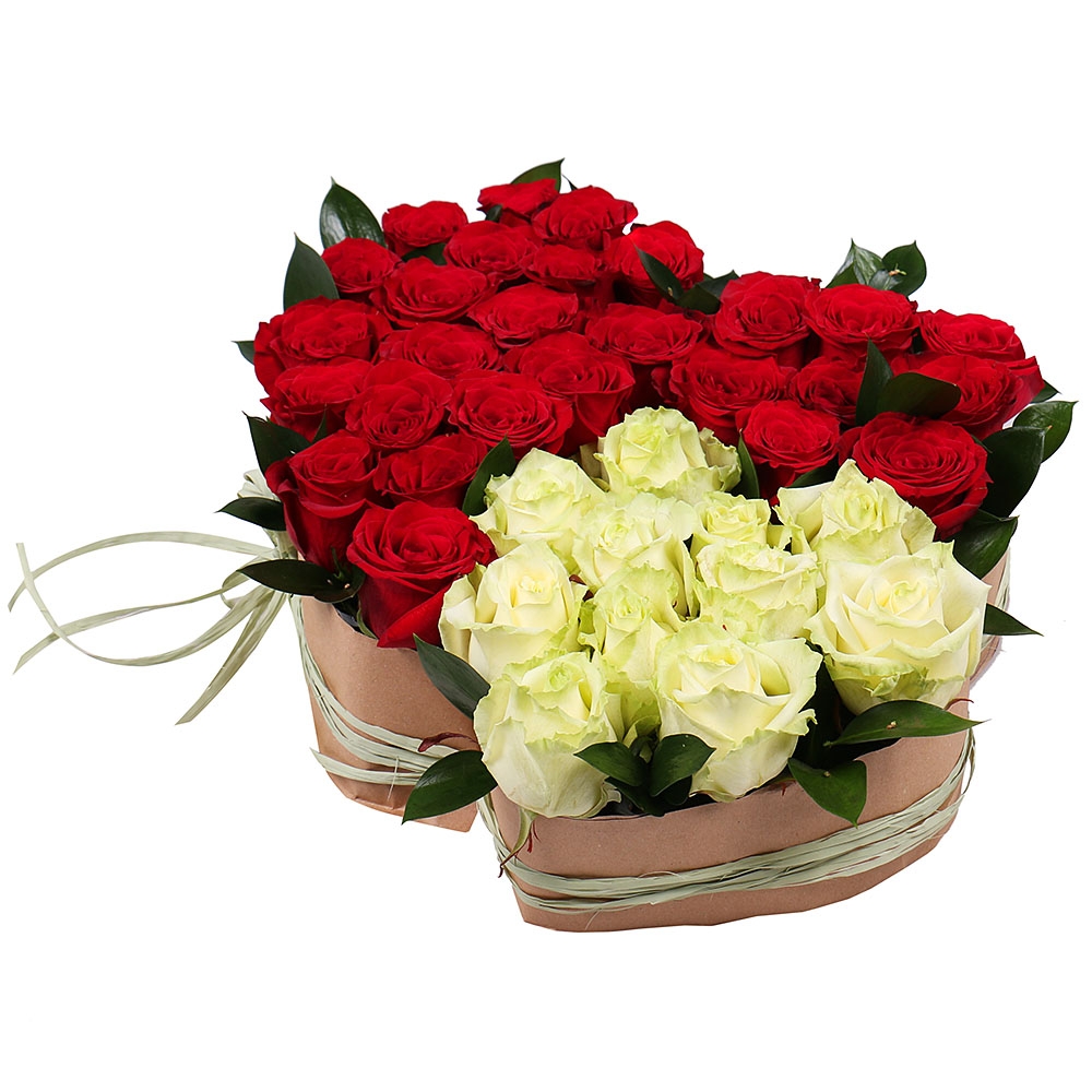Bouquet Two Loving Hearts
