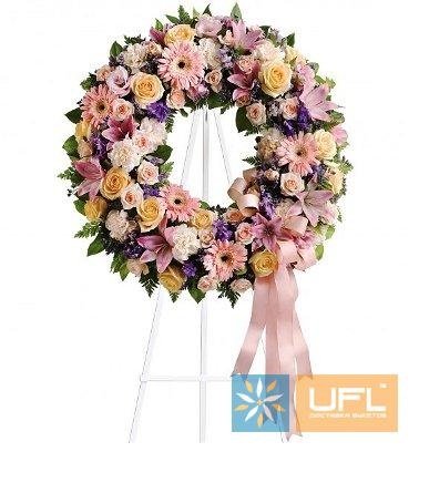 Bouquet Funeral arrangement of fresh flowers № 7