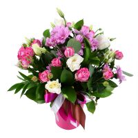 Pink bouquet of roses - fast worldwide shipping